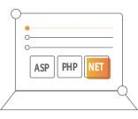 支持ASP、PHP、.Net等多種語言開發(fā)